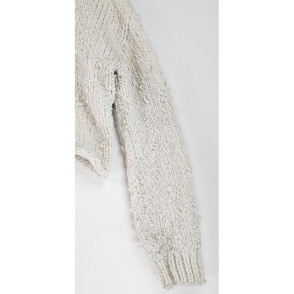 Urban Outfitters Sweater Womens Small Ivory Preppy Chunky Knit Crop Pull Over - Picture 8 of 11